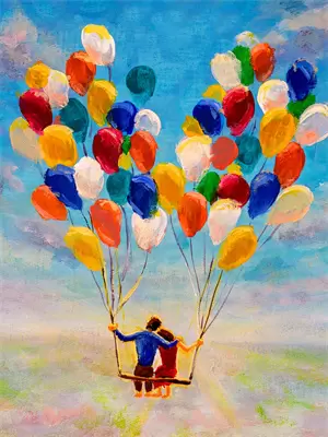 月光落在左手上